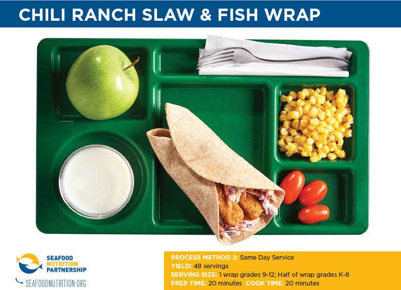 Chili Ranch Slaw & Fish Wrap