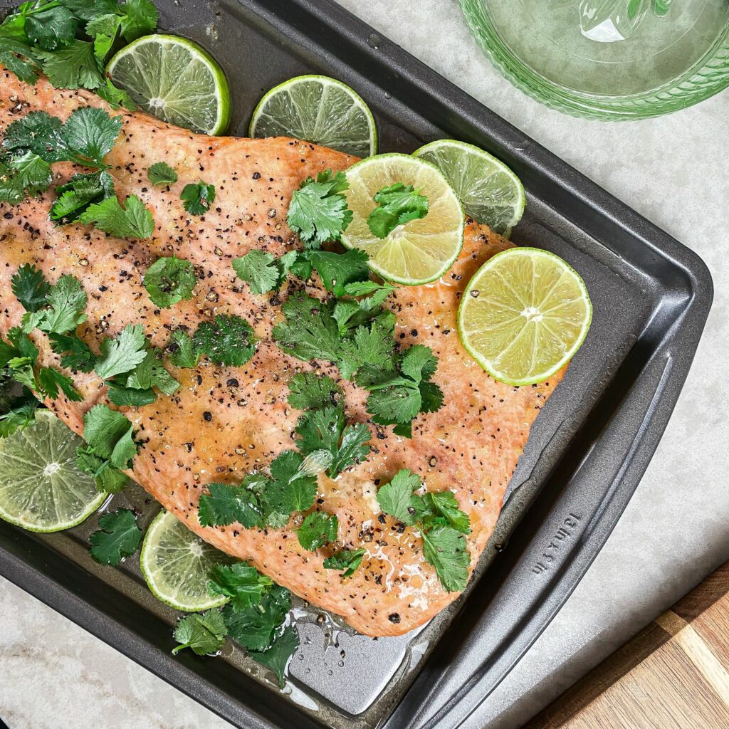 Honey Cilantro Baked Salmon Recipe • Seafood Nutrition Partnership